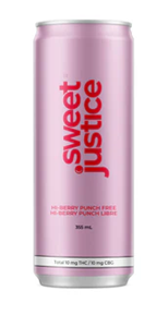 Sweet Justice - HI-BERRY PUNCH SUGAR FREE (10mg THC/ 10mg CBG)