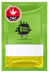 Sticky Greens - JUST GREENS HIGH THC LIQUID DIAMOND VAPE CART (1g)