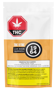 1964 - ORANGE CREAMSICLE LIVE ROSIN GUMMIES (2x 5mg THC / 5mg THCV)