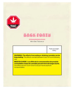 Back Forty - STRAWBERRY PINK DISP VAPE (.95g)