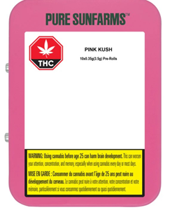 Pure Sunfarms - PINK KUSH PRE-ROLLS (10x .35g)