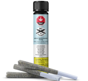 Bc Doobies - GREAT WHITE SHARK PRE-ROLLS (3x .5g)