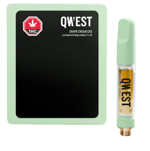 Qwest - GRAPE CREAM CAKE LIVE RESIN VAPE CART (1g)