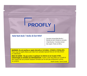 Proofly - RELIEF BATH BOMB (320mg CBD / 160mg CBG)