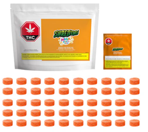 Shred'Ems - MANGO LIME MEGA PARTY PACK GUMMIES (50x 10mg THC)