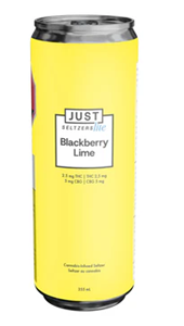 Just Seltzers Lite - BLACKBERRY LIME SELTZER (2.5mg THC / 5mg CBG)