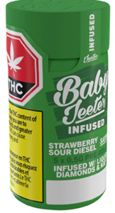 Jeeter - STRAWBERRY SOUR DIESEL INFUSED PRE-ROLLS (5x .5g)