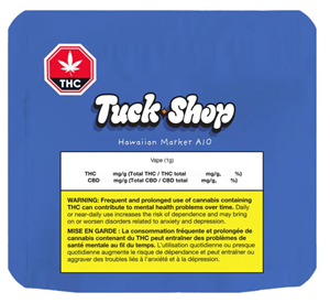 Tuck Shop - HAWAIIAN MARKER CURED RESIN DISP VAPE (1g)